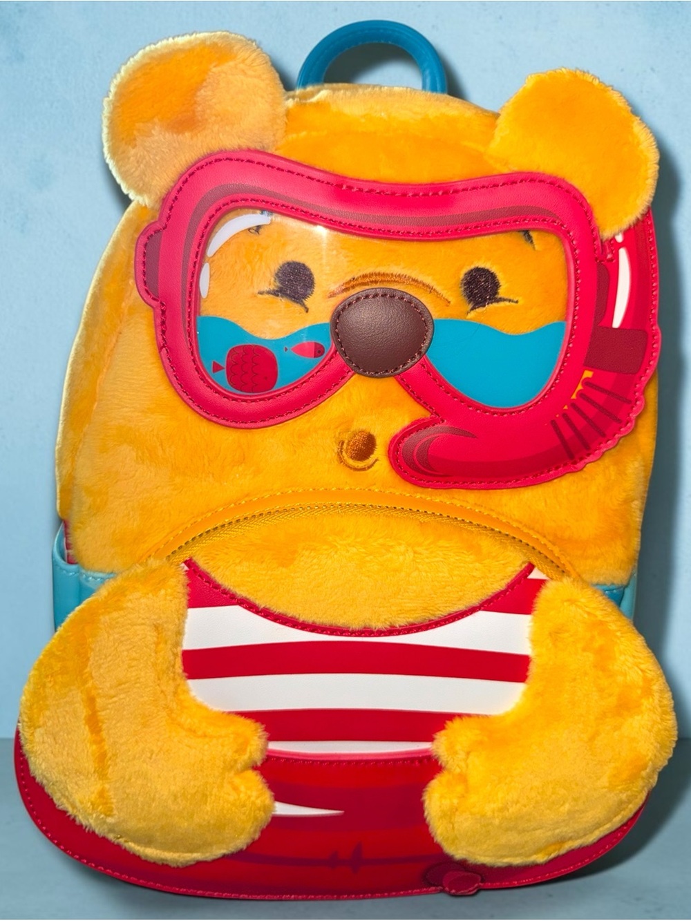 Loungefly Disney Winnie the Pooh Summer Vibes Plush Pool Float Mini Backpack